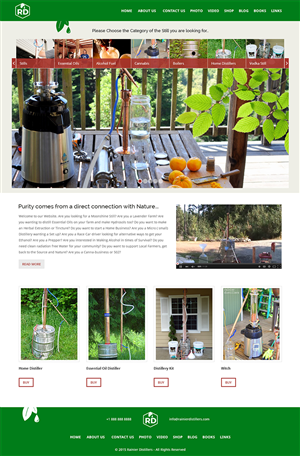 Web Design par RupalTechno pour Rainier Distillers | Design #5917695
