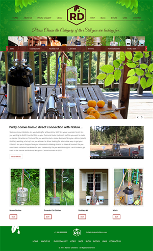 Web Design par RupalTechno pour Rainier Distillers | Design : #5917823
