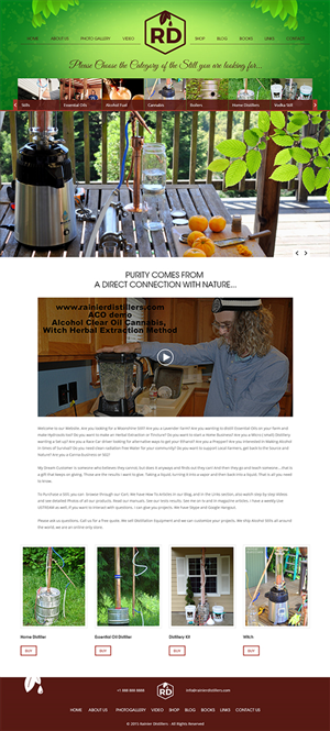 Web Design par RupalTechno pour Rainier Distillers | Design : #5917840