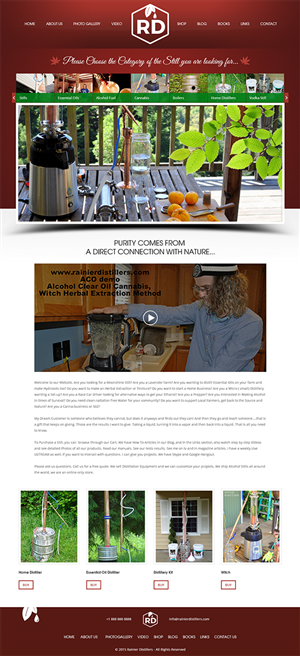 Web Design par RupalTechno pour Rainier Distillers | Design : #5917882