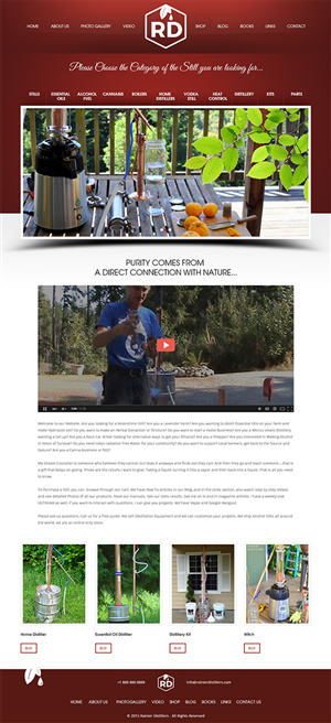 Web Design par RupalTechno pour Rainier Distillers | Design : #5926591