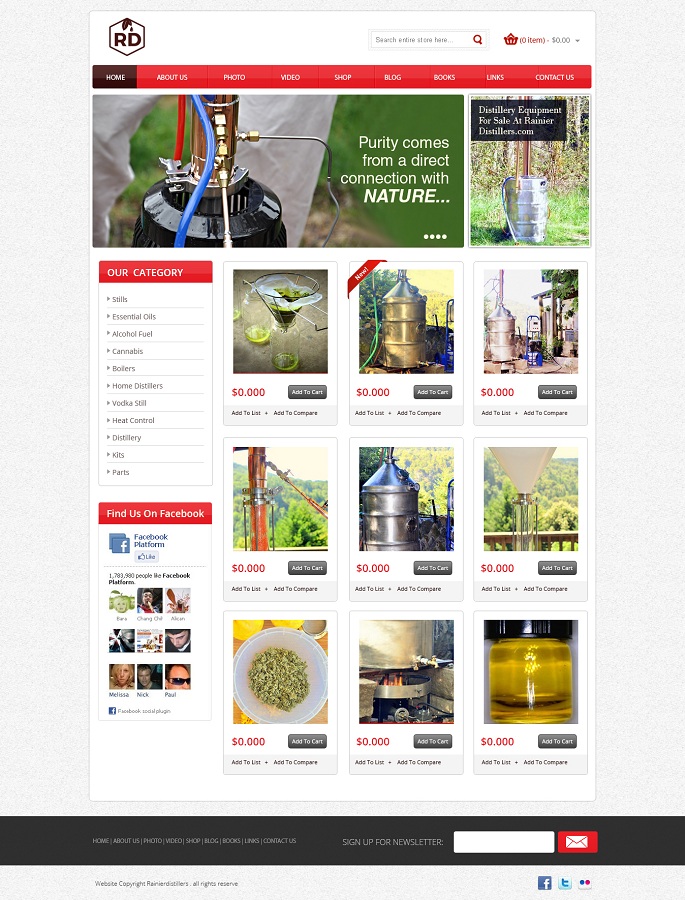 Web Design by Kuldeepak for Rainier Distillers | Design #5916604