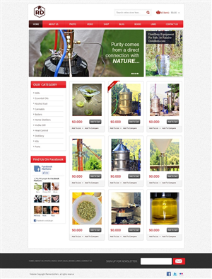 Web Design par Kuldeepak pour Rainier Distillers | Design #5916604