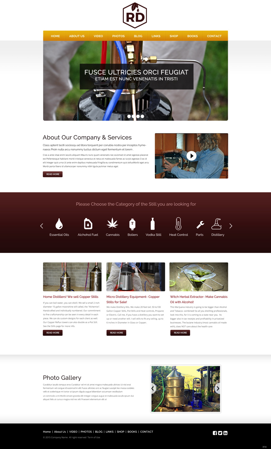 Web Design par pb pour Rainier Distillers | Design #5887733