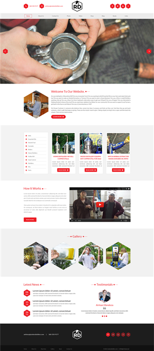 Web Design by Advent Innovative for Rainier Distillers | Design: #5912936