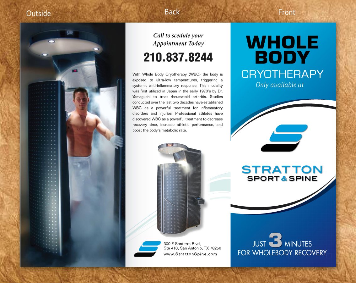 Brochure Design by Sbss for Stratton Sport & Spine | Design #1602363
