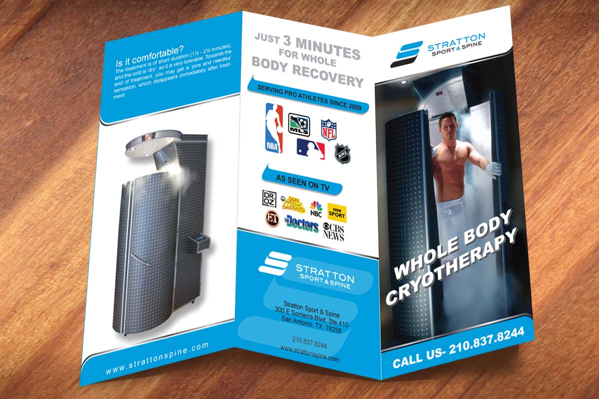 Brochure Design by Sbss for Stratton Sport & Spine | Design #1602374