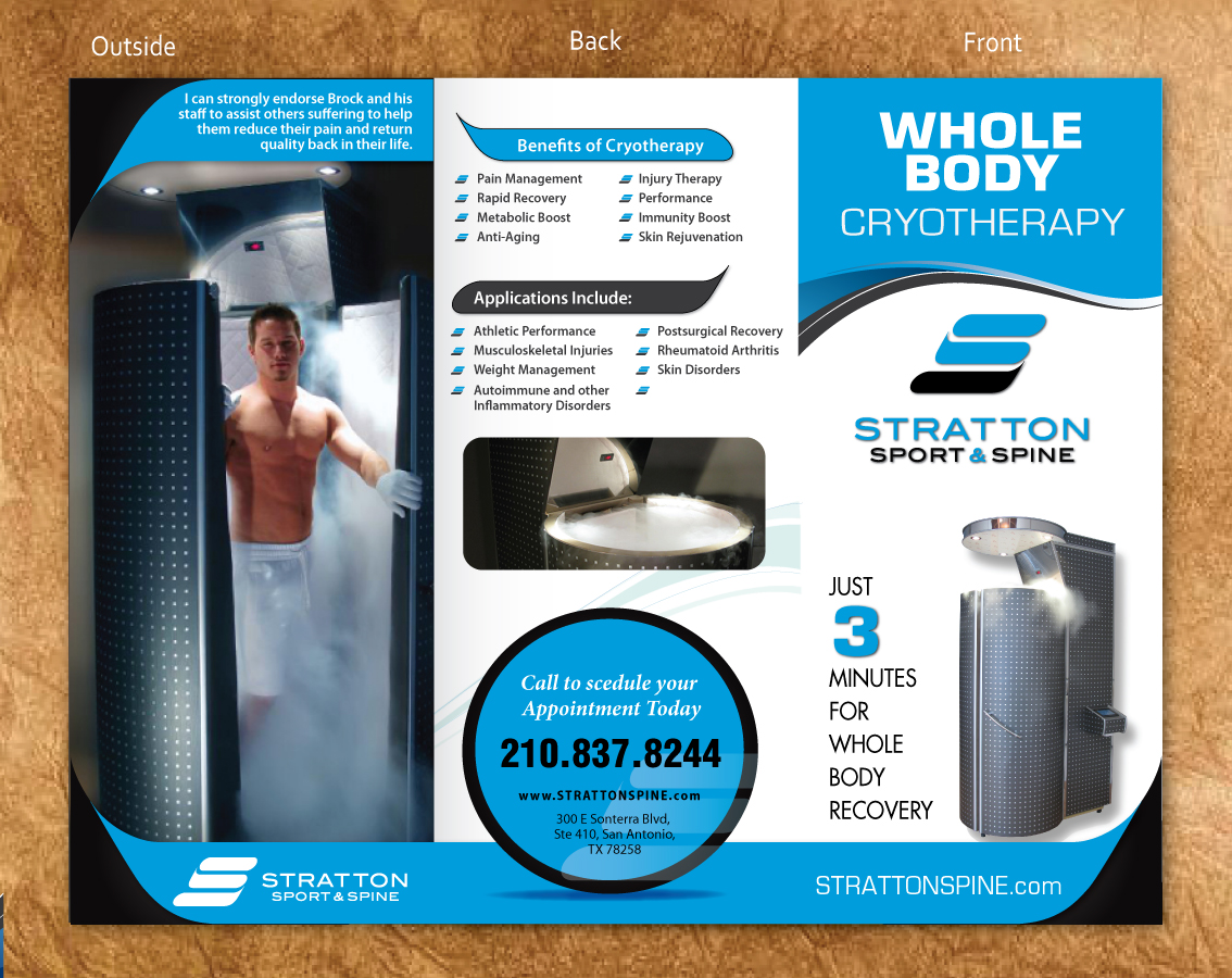 Brochure Design by Sbss for Stratton Sport & Spine | Design #1603140