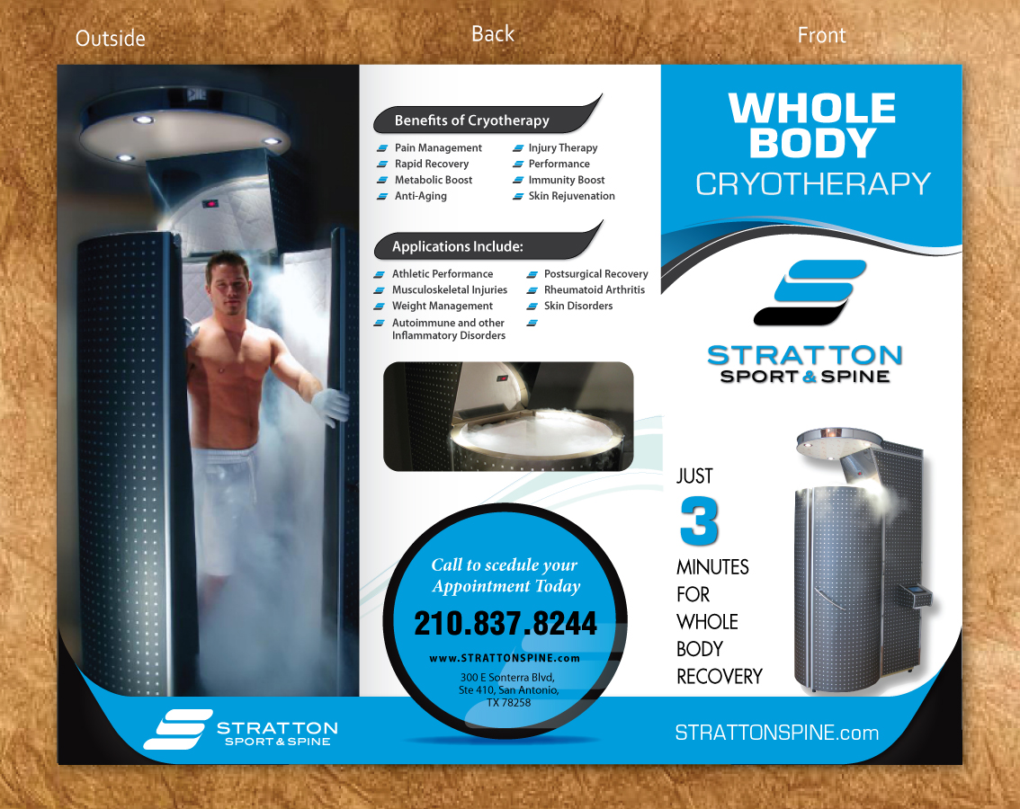 Brochure Design by Sbss for Stratton Sport & Spine | Design #1609040