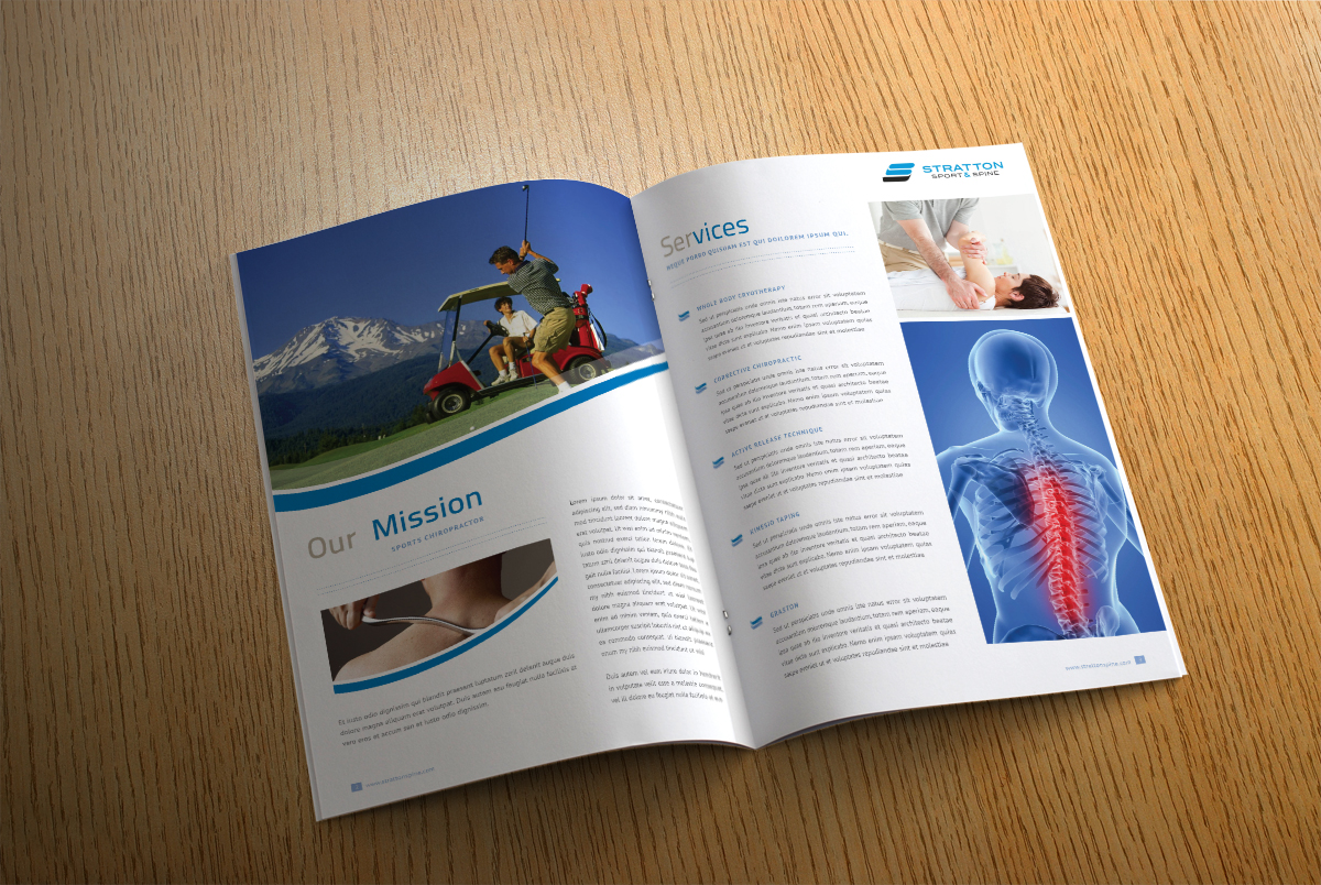 Brochure Design by iTech Graphics for Stratton Sport & Spine | Design #1593259