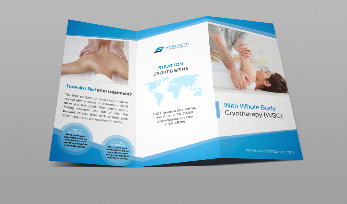 Brochure Design by iTech Graphics for Stratton Sport & Spine | Design #1597598