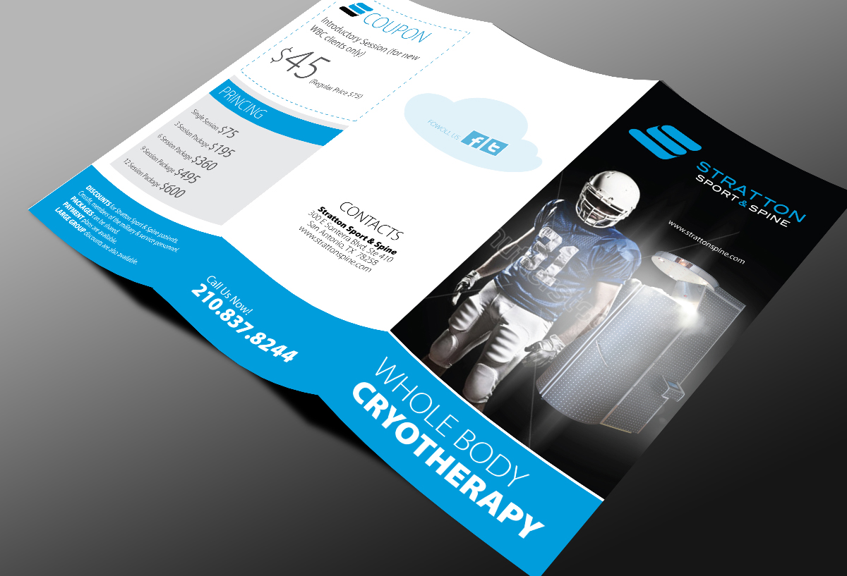 Brochure Design by Svetlin Angelov for Stratton Sport & Spine | Design #1599548