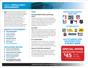 Brochure Design by EDM Graphic Design for Stratton Sport & Spine | Design: #1608446