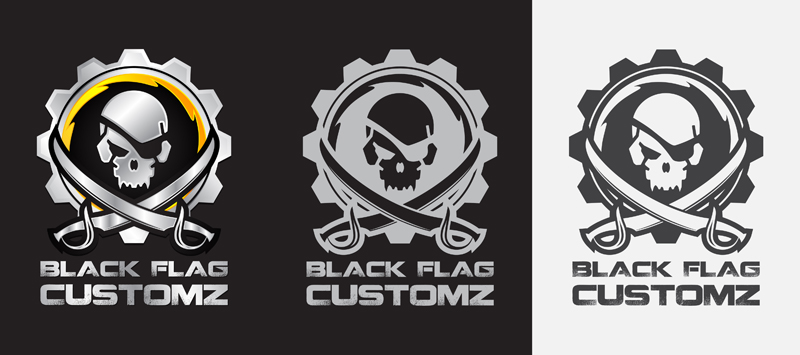 Diseño de Logo por shonecom para black flag customz | Diseño: #1599392