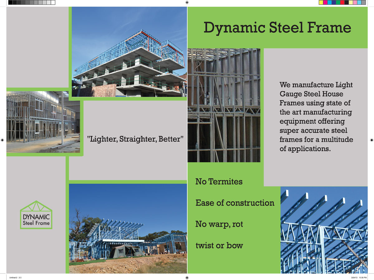 Flyer Design by Avertim for Dynamic Steel Frame | Design #1607309