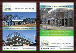 Flyer Design by Sbss for Dynamic Steel Frame | Design: #1594267