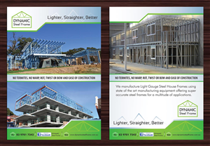 Flyer Design by Sbss for Dynamic Steel Frame | Design: #1594274