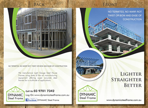 Flyer Design by Sbss for Dynamic Steel Frame | Design: #1596624