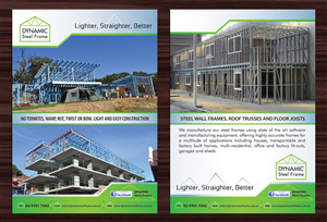 Flyer Design by Sbss for Dynamic Steel Frame | Design: #1598091