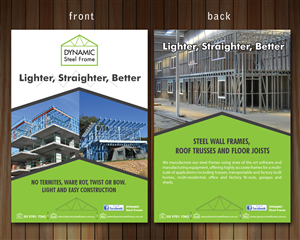 Flyer Design by Sbss for Dynamic Steel Frame | Design: #1601806