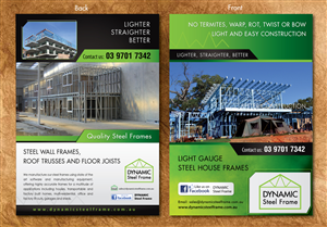 Flyer Design by Sbss for Dynamic Steel Frame | Design: #1601953