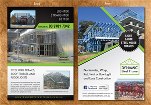 Flyer Design by Sbss for Dynamic Steel Frame | Design: #1602051