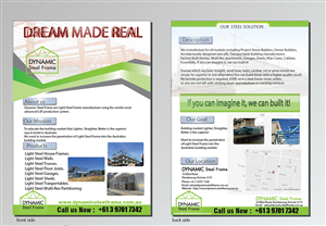 Flyer Design by arch_mahfuz for Dynamic Steel Frame | Design: #1601521