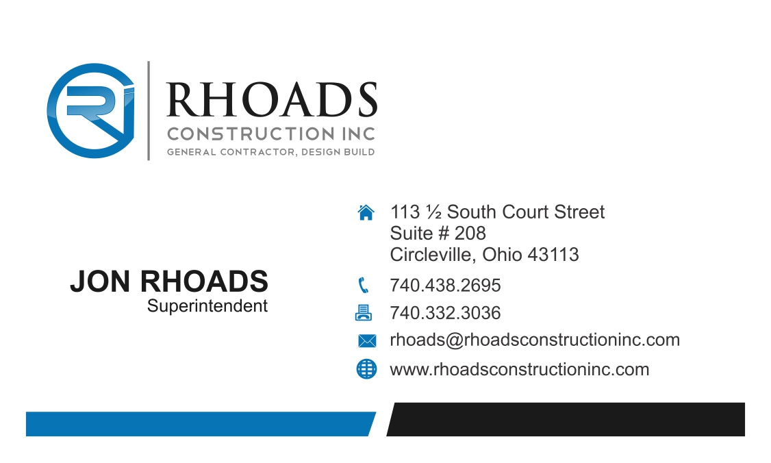Graphic Design by Sarah Graphic for Rhoads Construction Inc.  | Design #5860107