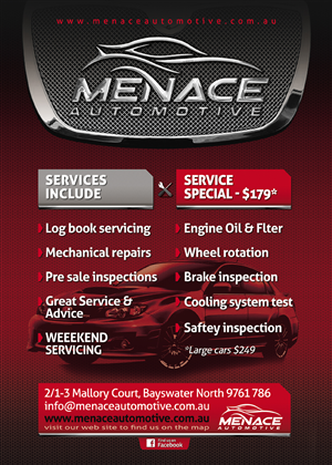 Advertisement Design by Andreev for Menace Motorsport | Design: #1594148