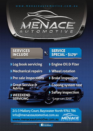 Werbe-Design von Andreev für Menace Motorsport | Design #1594311