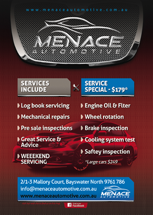 Advertisement Design by Andreev for Menace Motorsport | Design: #1594315