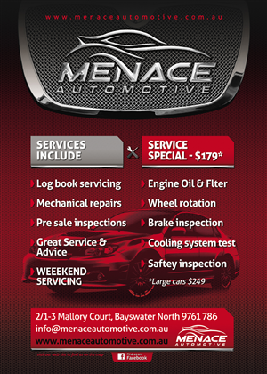 Advertisement Design by Andreev for Menace Motorsport | Design: #1594319