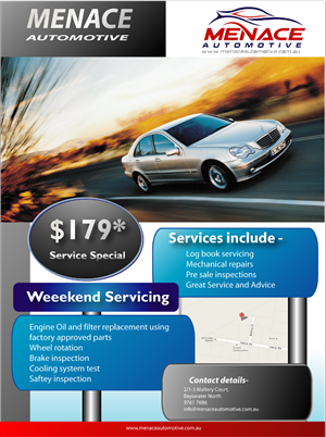 Advertisement Design by nafizrahat for Menace Motorsport | Design: #1591245