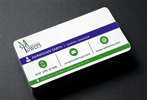 Business Card Design by AwsomeD for M Towers, LLC | Design: #5864329
