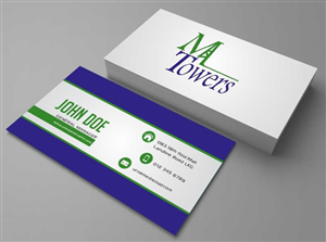 Business Card Design by AwsomeD for M Towers, LLC | Design: #5864330