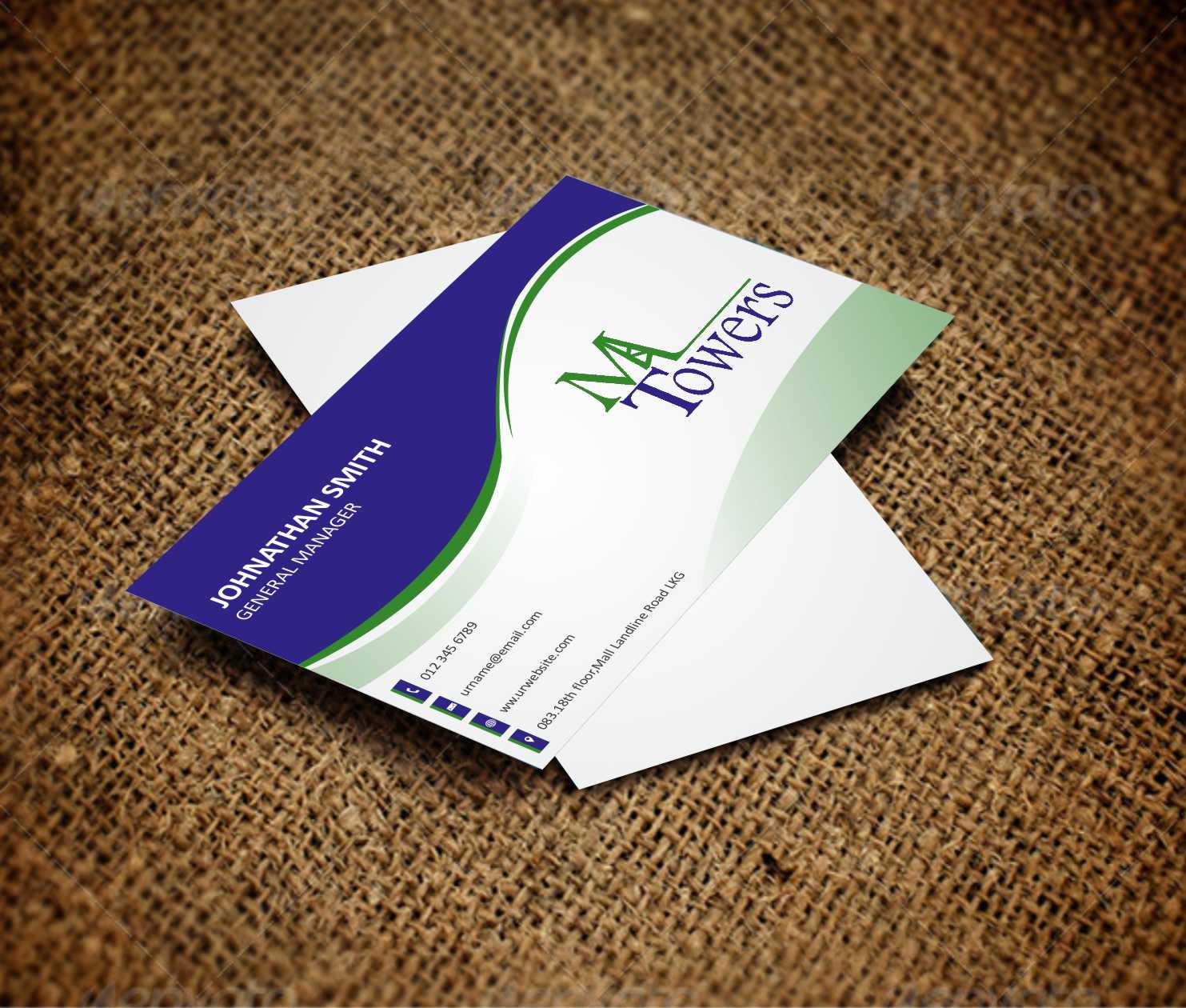 Visitenkarten-Design von AwsomeD für M Towers, LLC | Design #5864338