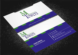Business Card Design by AwsomeD for M Towers, LLC | Design: #5864341