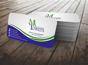 Business Card Design by szabist for M Towers, LLC | Design: #5864131