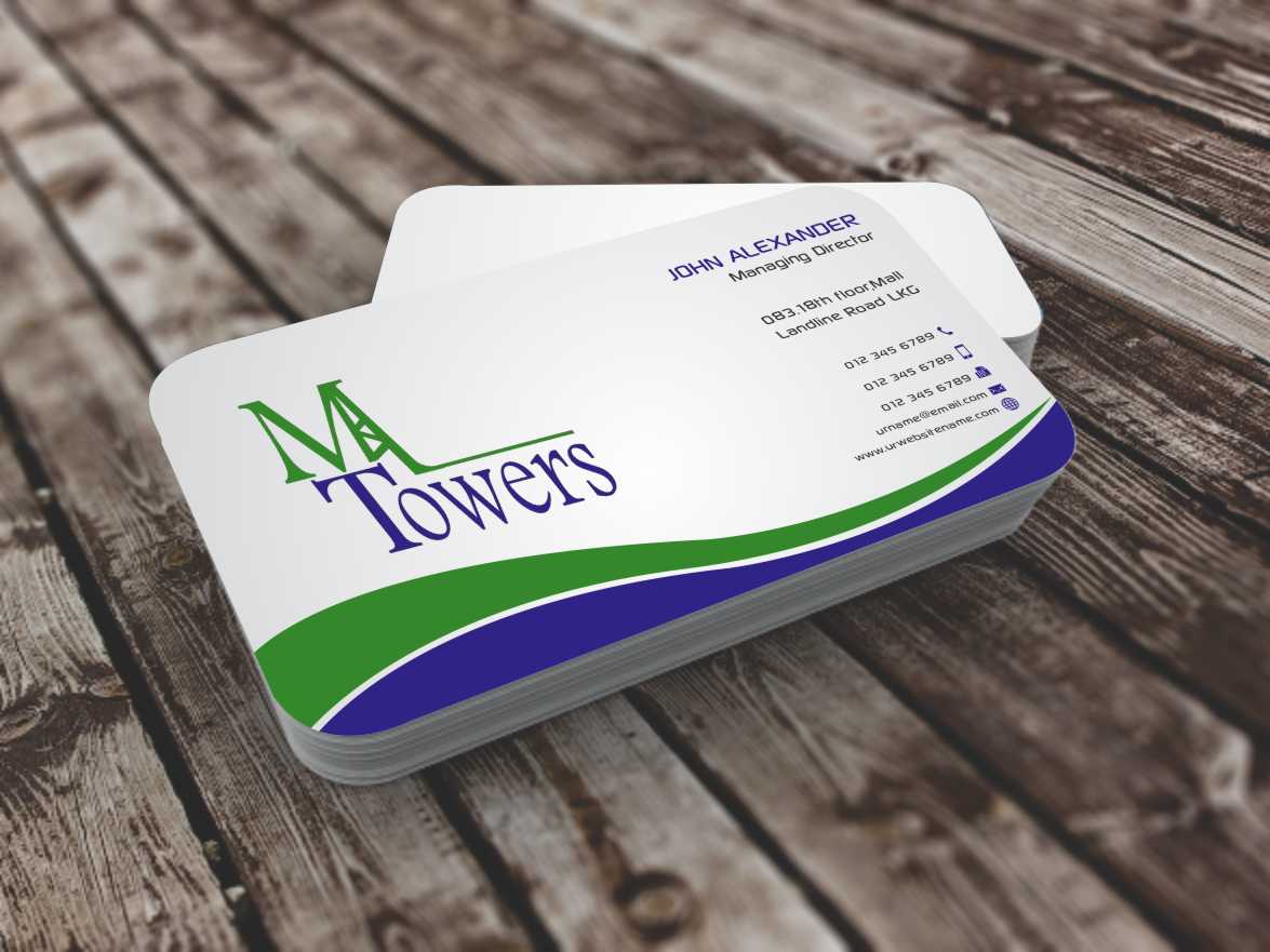 Business Card Design by szabist for M Towers, LLC | Design #5864132