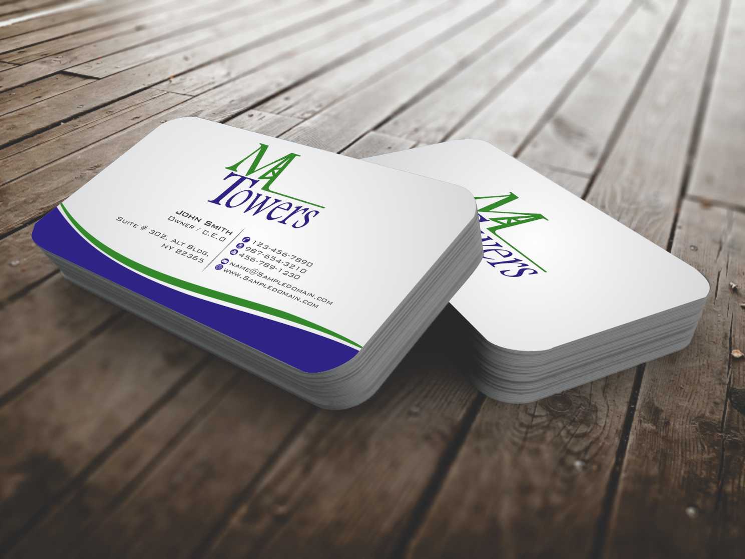 Business Card Design by szabist for M Towers, LLC | Design #5864136