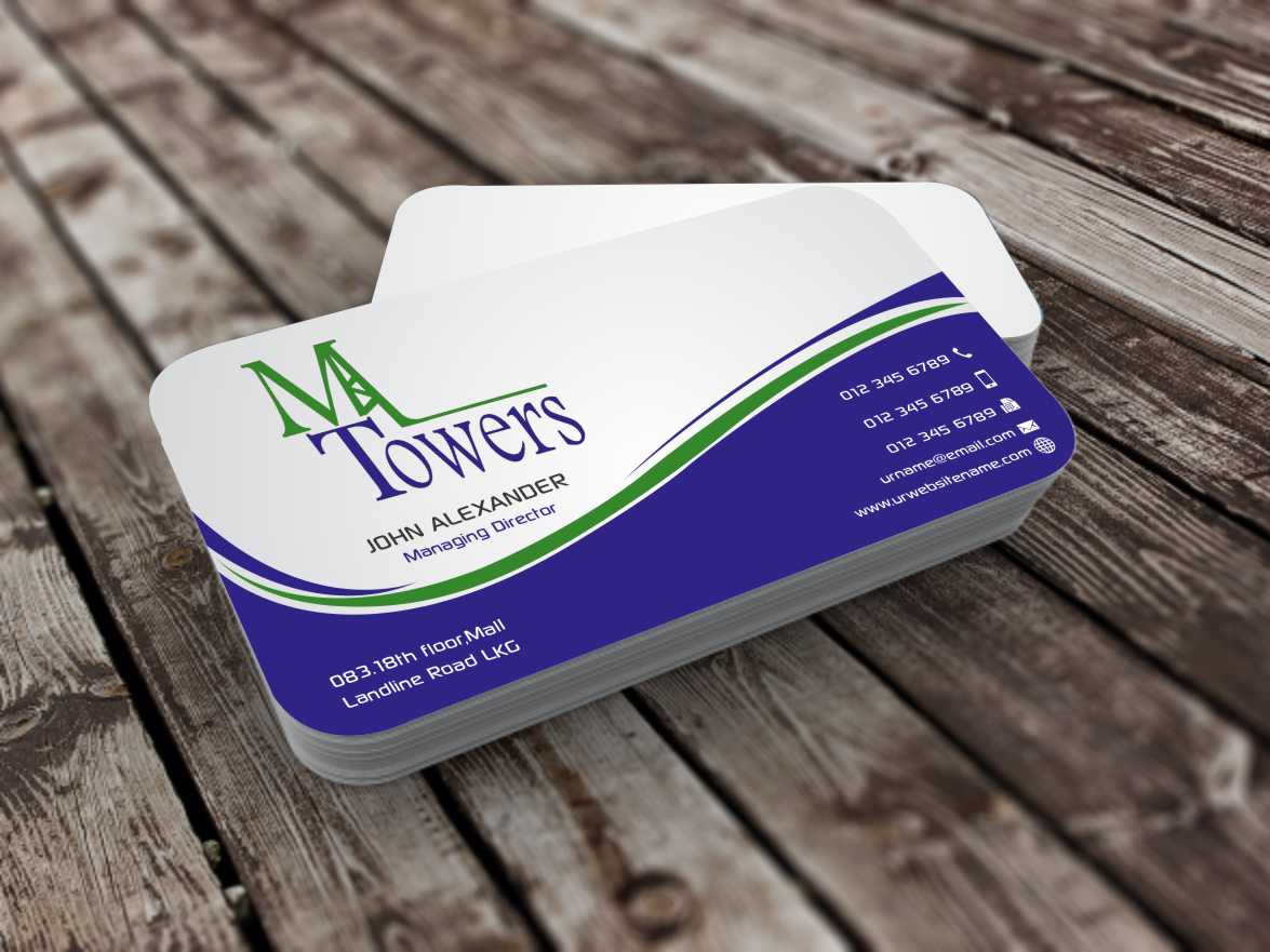 Business Card Design by szabist for M Towers, LLC | Design #5864138