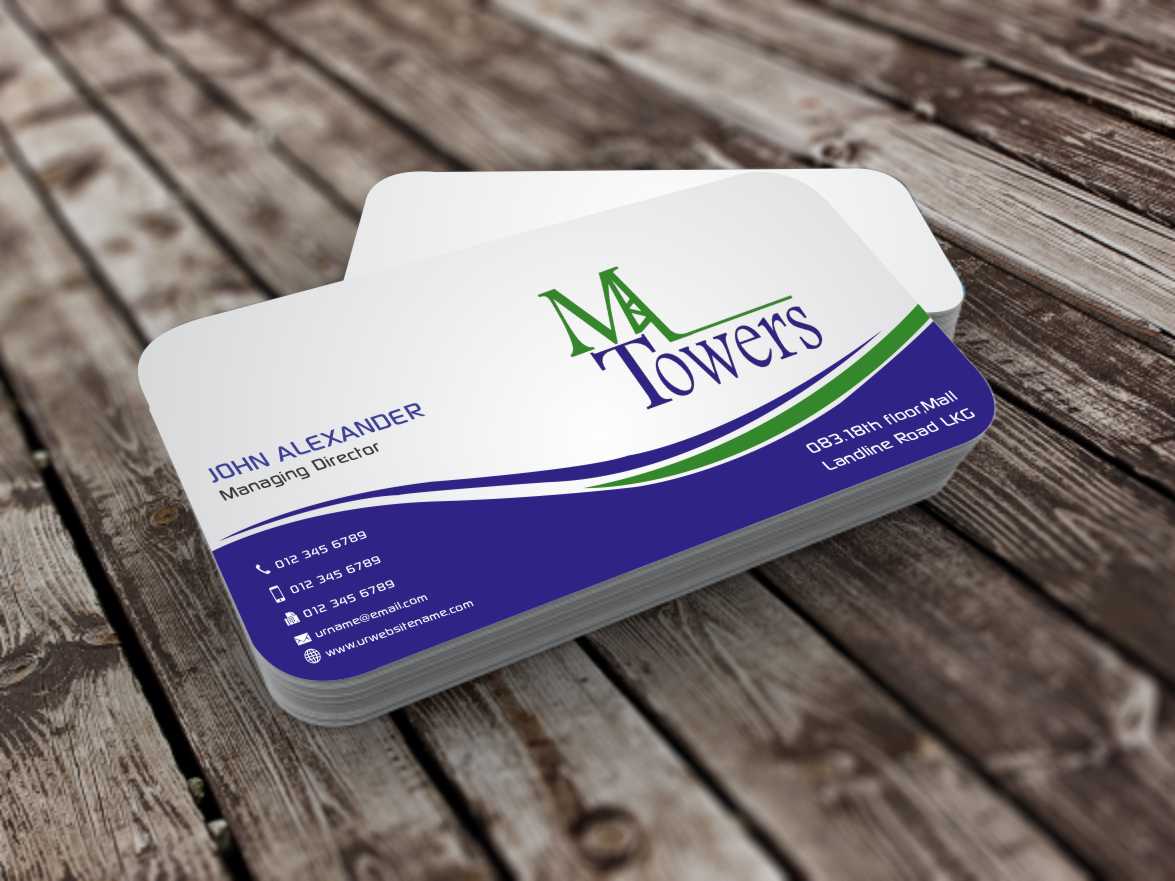 Business Card Design by szabist for M Towers, LLC | Design #5864143