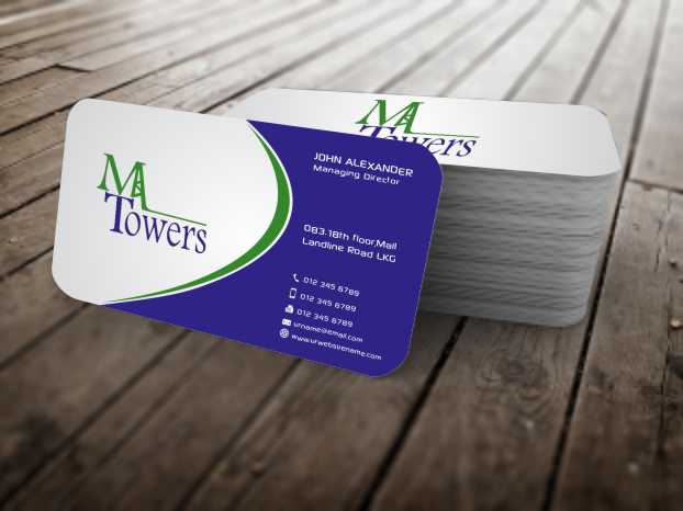 Business Card Design by szabist for M Towers, LLC | Design #5864144