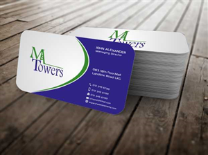 Business Card Design by szabist for M Towers, LLC | Design: #5864144