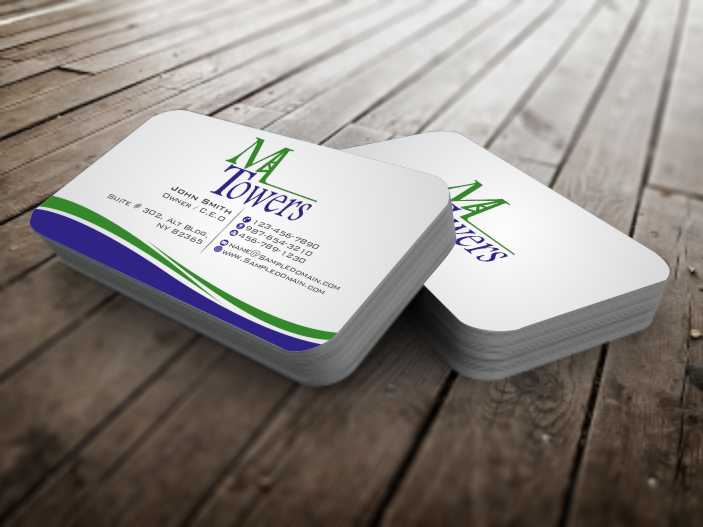 Business Card Design by szabist for M Towers, LLC | Design #5864146