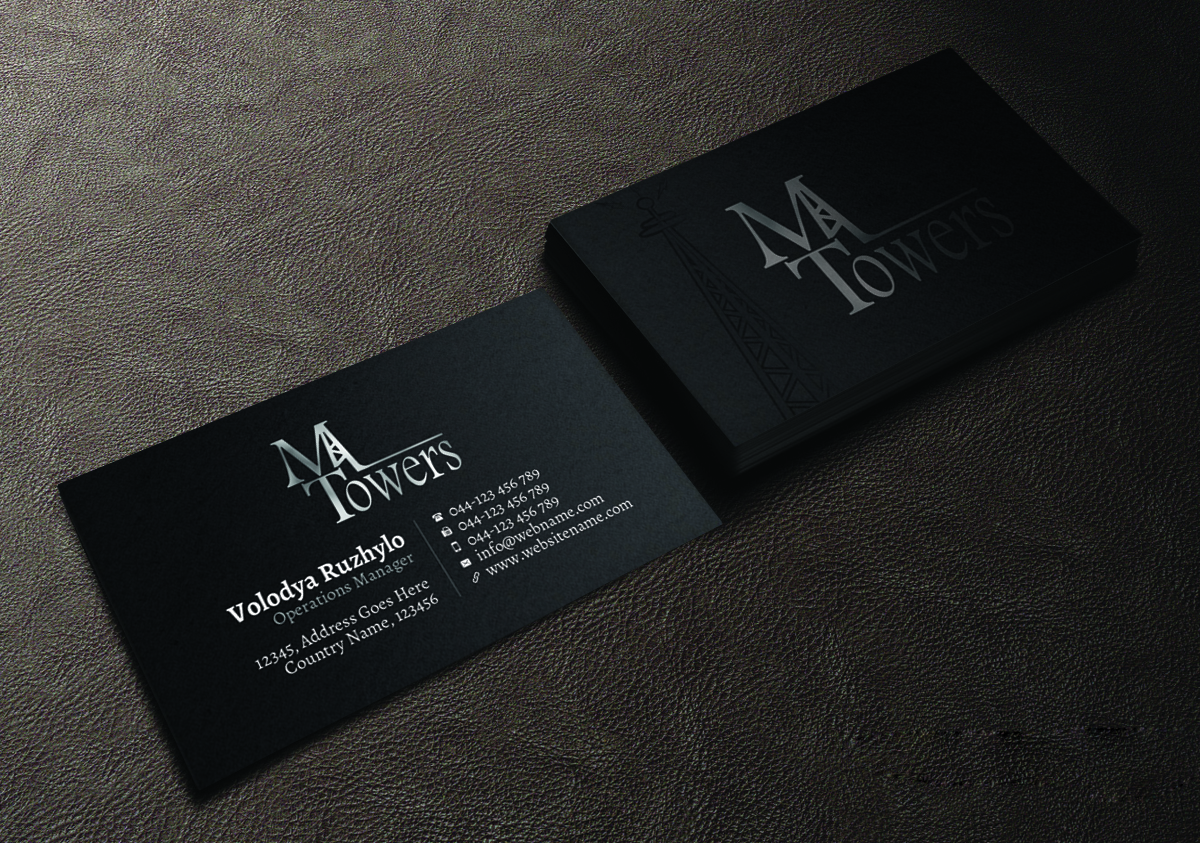 Business Card Design by Creations Box 2015 for M Towers, LLC | Design #5865248