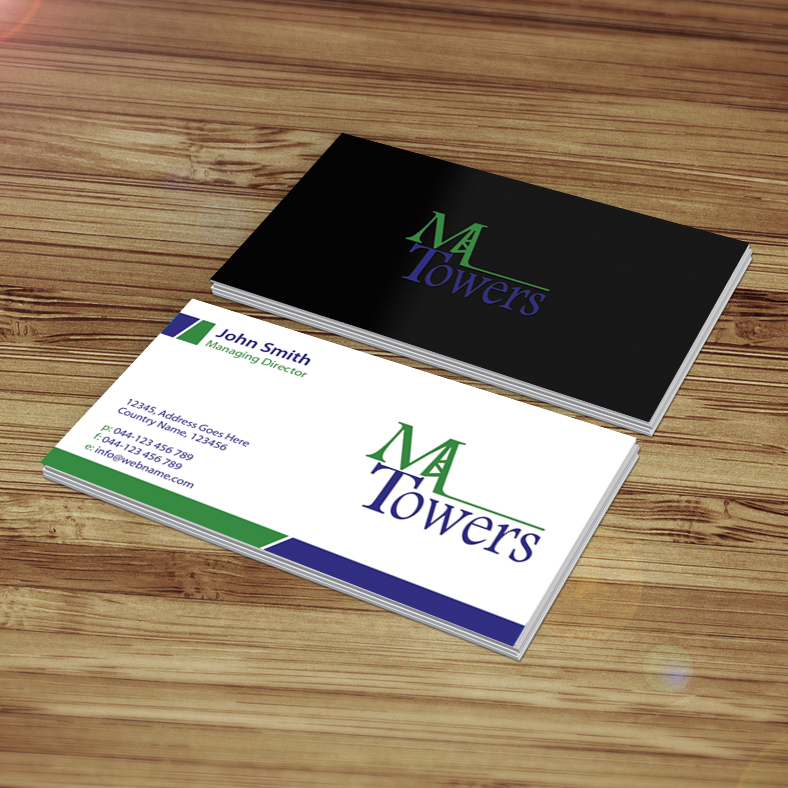 Business Card Design by Creations Box 2015 for M Towers, LLC | Design #5865274