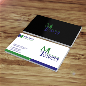 Business Card Design by Creations Box 2015 for M Towers, LLC | Design: #5865274