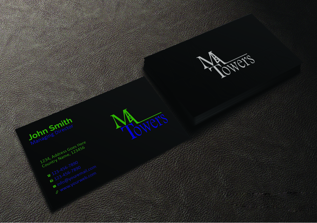 Business Card Design by Creations Box 2015 for M Towers, LLC | Design #5865282