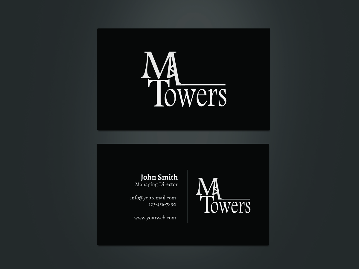Business Card Design by Creations Box 2015 for M Towers, LLC | Design #5865292